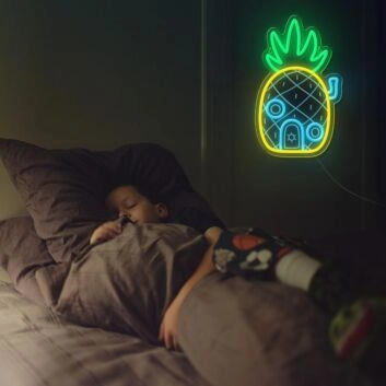 Wonderful Beckoning Pineapple Bedroom Neon Sign Tropical Vibes