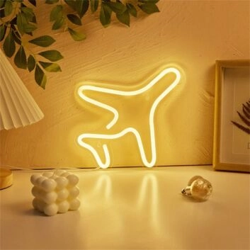 Upgrade Your Space: Airliner LED Neon Sign For Wall Perfect for Home Decor, Office Ambiance, and Bar Aesthetics.