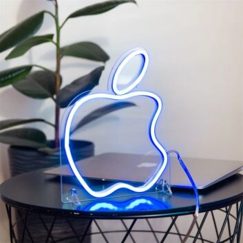 Brighten Up Your Space: Perfect for Office, Bar, and Tech Events with Apple Logo LED Mini LED Neon Sign
