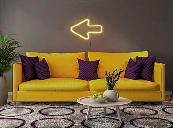 Brighten Your Space: Arrow LED Neon Light for Home Decor, Office, Store, Bar, and Weddings.