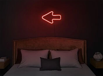 Brighten Your Space: Arrow LED Neon Light for Home Decor, Office, Store, Bar, and Weddings.