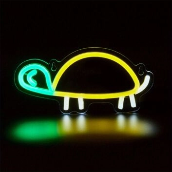 Brighten Your Space with Backboard Turtle LED Neon Light: Perfect for Home Decor, Office Ambiance, and Bar Settings