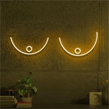 Brighten Your Bedroom or Add Flair to Your Next Party with the Boob Body Aesthetics LED Neon Light.