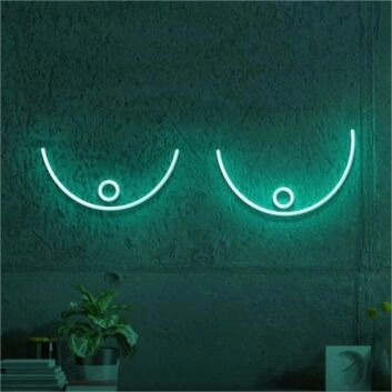 Brighten Your Bedroom or Add Flair to Your Next Party with the Boob Body Aesthetics LED Neon Light.