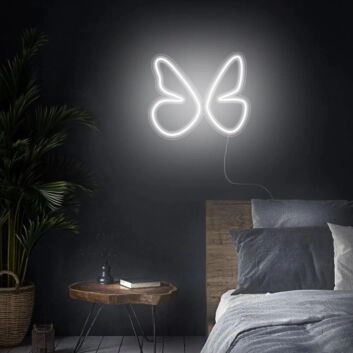 Transform Your Space: Butterfly Wall LED Decorneon Sign for Enchanting Home Decor, Vibrant Office Atmospheres, and Magical Wedding Settings