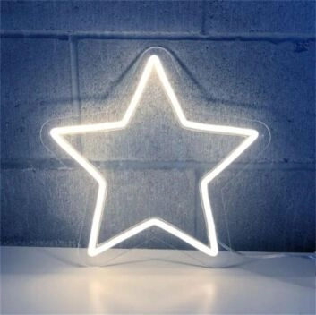 Brighten Festive Celebrations and Storefronts with the Christmas Star LED Neon Sign.