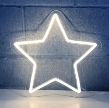 Brighten Festive Celebrations and Storefronts with the Christmas Star LED Neon Sign.