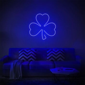 Brighten Your Space: Clover LED Neon Sign for Office, Bar, and Wedding Ambiance.