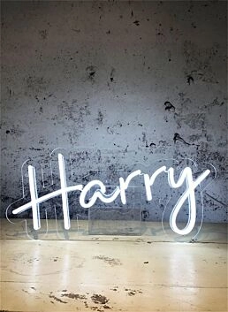 Brighten Up Your Spaces - Custom Name Harry LED Neon Sign for Home Decor, Bars, and Weddings.