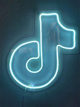 Brighten Your Space: Custom Tiktok LED Neon Sign for Bars, Weddings, and Trendy Home Decor.