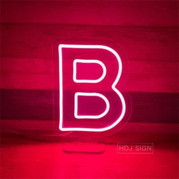 Brighten Up Your Birthday Bash, Bar, or Bedroom with the Versatile Customized LED Neon Light Letter B Neon Sign.