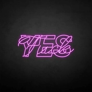YES-fxxk&#39; neon sign