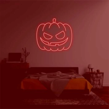 Pumpkin Head&#39; neon sign