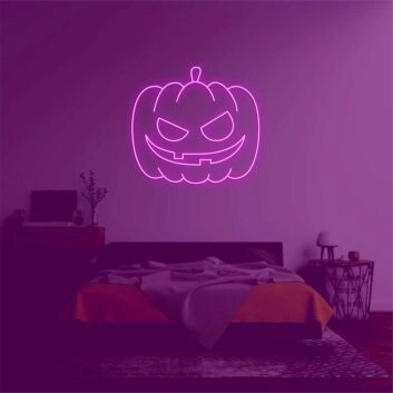 Pumpkin Head&#39; neon sign