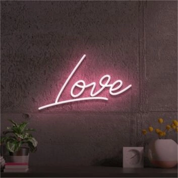 Brighten Your Wedding, Home, and Romantic Dinners with the Cute Love LED Neon Sign.
