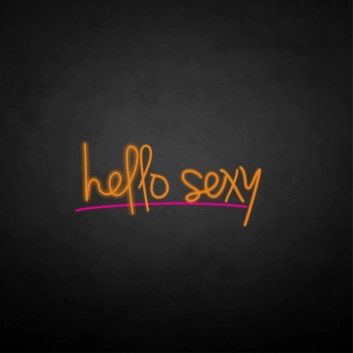 hello sexy neon sign