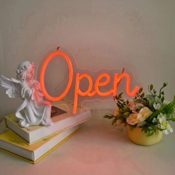 Brighten Up Your Entryway, Bar, or Restaurant with the Door Open LED Neon Sign.
