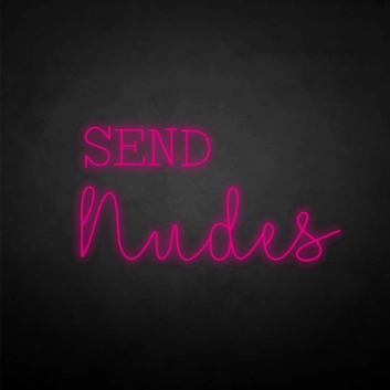 SEND nudes neon sign