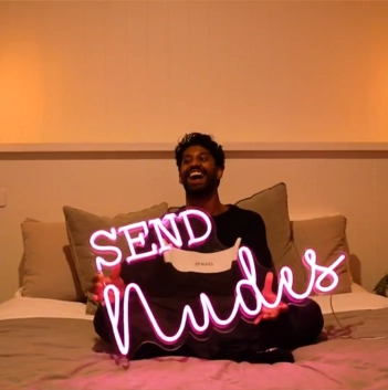 SEND nudes neon sign