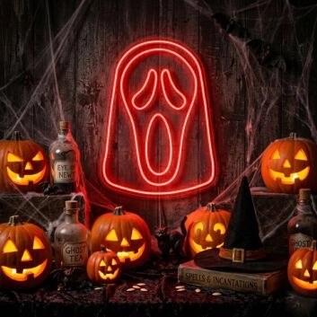 Ghost Neon Signs,Halloween Neon Light,Halloween Neon Sign,Halloween Decoration
