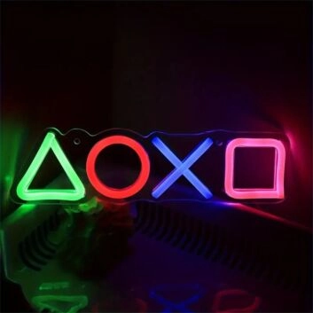 Elevate Your Gaming Room, Bar, or Man Cave Ambiance with the Game Icon Wall LED Neon Sign.