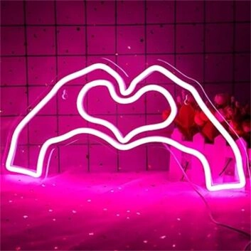 Brighten Your Special Moments: From Weddings to Cozy Nights with Hand To Heart LED Neon Light