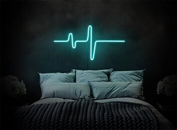 Add a Romantic Touch to Your Bedroom, Wedding, or Valentine's Celebration with the Heartbeat LED Neon Sign.