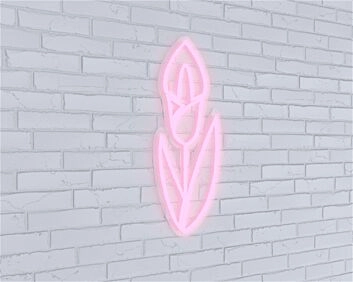 Brighten Your Space: LED Lily LED Neon Sign Perfect for Bars, Weddings, and Cozy Home Decor.