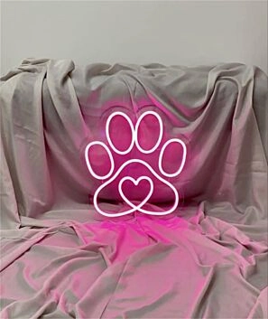 Brighten Your Space: Perfect for Home Decor, Office Ambiance, and Pet Store Highlighting with LED Paw LED Neon Sign