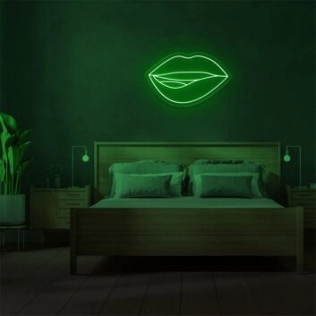 Brighten Up Your Bedroom or Glamourize Your Next Party with Mini Lips LED Neon Sign.