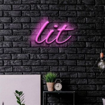 Brighten Your Space: Lit LED Neon Sign for Bars, Weddings, and Office Ambiance