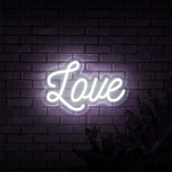 Brighten Up Your Home, Office, or Wedding with the Romantic Glow of Love LED Neon Sign Sketch and Etch Us.