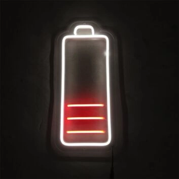 Brighten Up Your Office, Game Room, or Bar Ambiance with the Mini Low Battery LED Neon Sign.