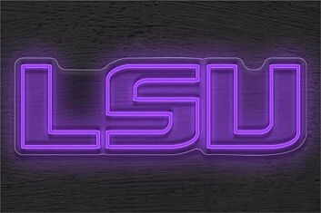 Brighten Up Your Game Night, Bar, and Sports Den with the Lsu Logo LED Neon Sign