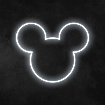 Brighten Your Kids' Room, Play Area, or Birthday Celebrations with the Mickey Mouse LED Neon Sign.