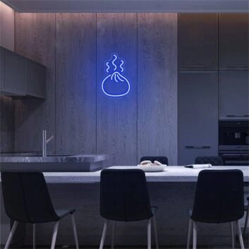Brighten Up Your Kitchen, Restaurant, or Foodie Gatherings with the Mini Dumplings LED Neon Sign.
