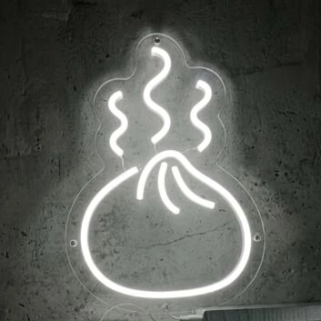 Brighten Up Your Kitchen, Restaurant, or Foodie Gatherings with the Mini Dumplings LED Neon Sign.