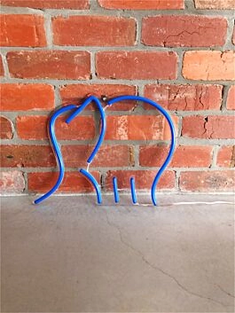 Brighten Up Your Space: Elephant Mini LED Neon Sign for Home Decor, Office Ambiance, and Party Vibes.