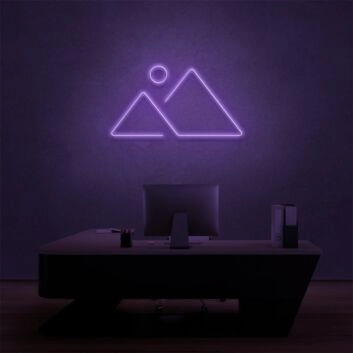 Elevate Your Space: Mountain Ranges Adventure LED Neon Sign for Home Decor, Bars, and Outdoor Adventure Settings