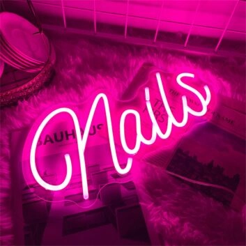 Elevate Your Nail Salon Studio, Home or Event Ambiance with a Custom LED Neon Sign