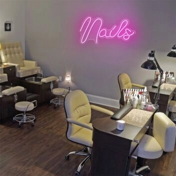 Brighten Your Salon, Home, and Parties with the Chic Nails LED Neon Light.