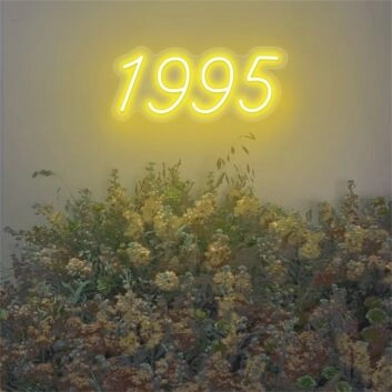 Brighten Your Bar, Office, and Special Celebrations with the Number 1995 LED Neon Sign.