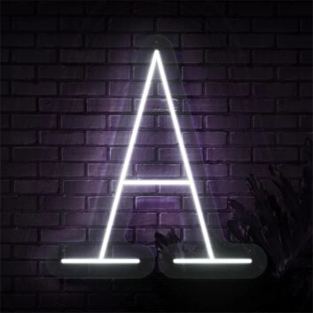 Brighten Up Your Space: Perfect for Weddings, Home Decor, and Bars - Personalized Initial Letter A LED Neon Sign