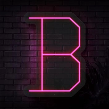 Brighten Your Space: Personalized Initial Letter B LED Neon Sign for Weddings, Bars, and Home Decor Ambiance