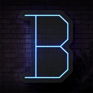 Brighten Your Space: Personalized Initial Letter B LED Neon Sign for Weddings, Bars, and Home Decor Ambiance