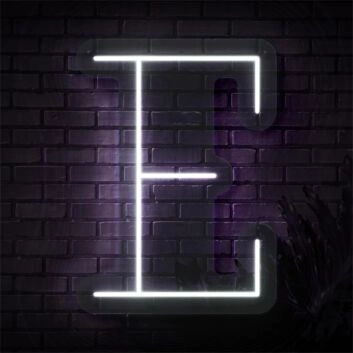 Brighten Up Your Space: Personalized Initial Letter E LED Neon Sign for Home Decor, Office Ambiance, and Special Celebrations like Weddings & Parties.