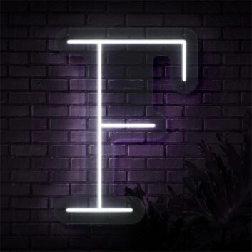 Upgrade Your Space: Personalized Initial Letter F LED Neon Sign for Home Decor, Office Vibes, and Memorable Events like Weddings and Parties.
