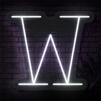 Brighten Your Special Celebrations and Spaces: Personalized Initial Letter W LED Neon Sign for Weddings, Parties, and Chic Home Decor.