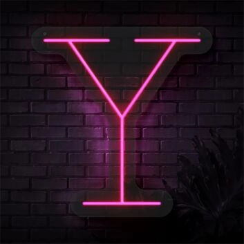 Brighten Your Special Occasions: Personalized Initial Letter Y LED Neon Sign for Weddings, Parties, and Home Decor.