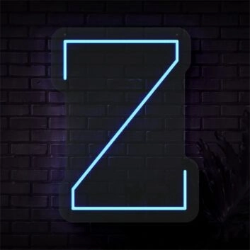 Brighten Up Your Space: Personalized Initial Letter Z LED Neon Sign Perfect for Weddings, Parties, Home Decor, and Office Ambiance.